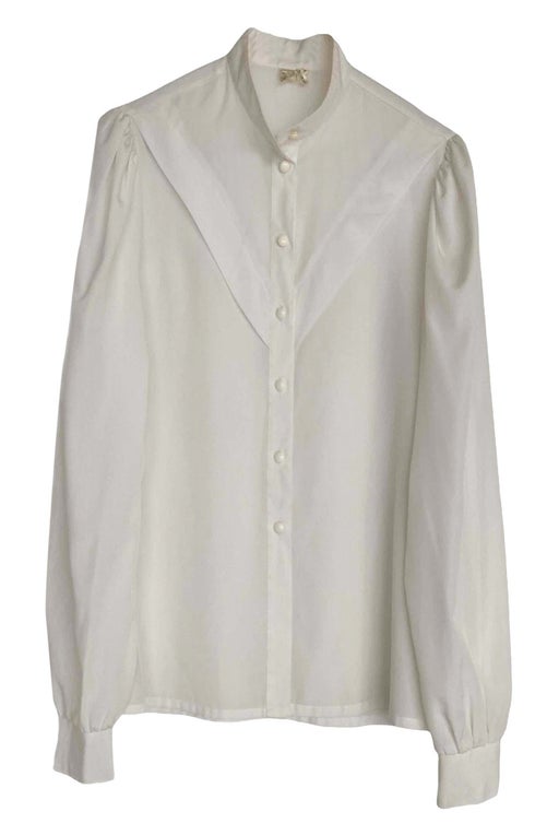 Graphic white blouse