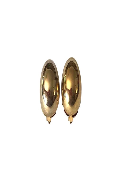 Metal ball clip earrings