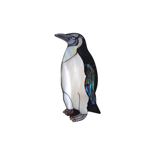 Large Penguin brooch in resin (plexi