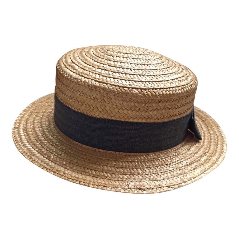 Canotier en paille