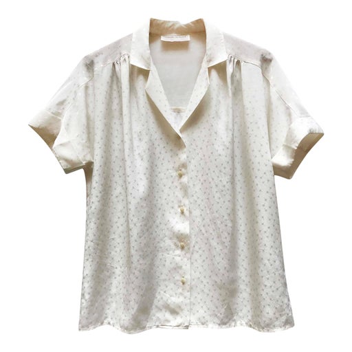 Fluid short-sleeved shirt with pe