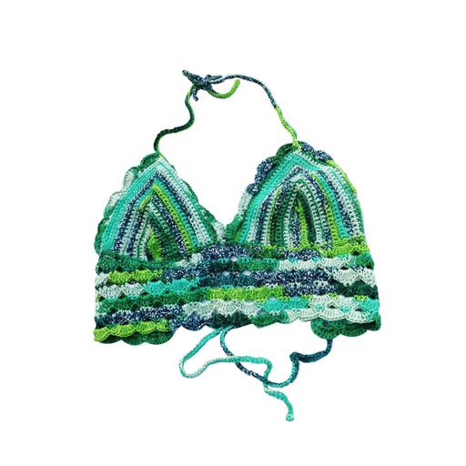 Crochet mesh top