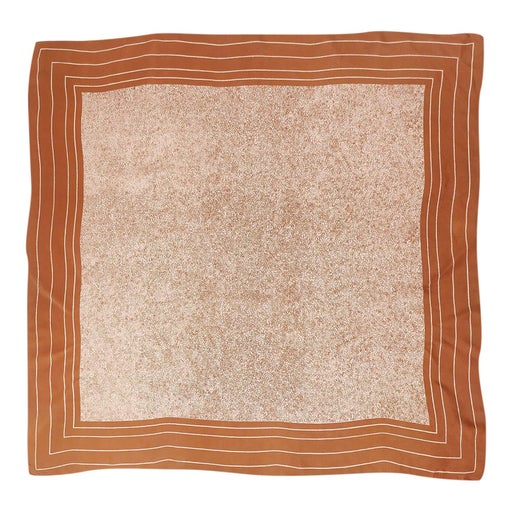 100% silk scarf, caramel / beige color