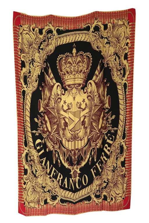 Square Gianfranco Patterned silk iron