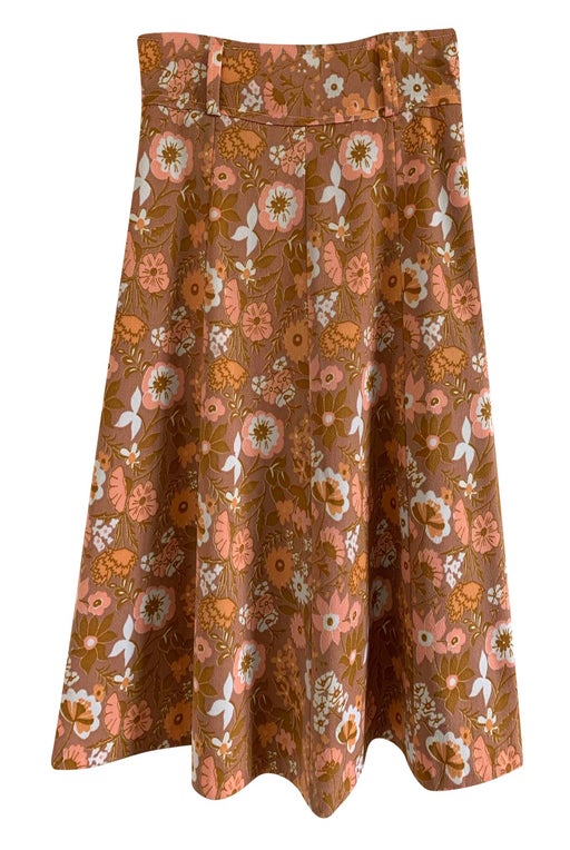 High Waist Floral Skirt from the Years