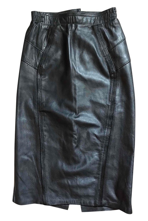 Leather pencil skirt from the 90s. E
