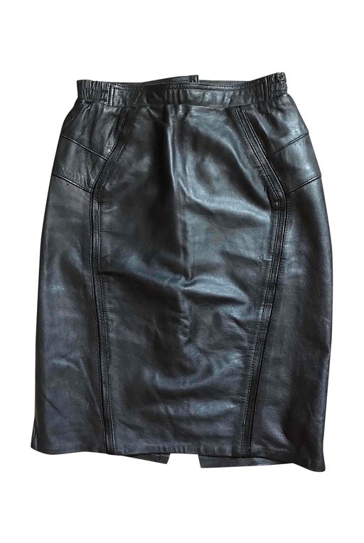 Leather pencil skirt from the 90s. E