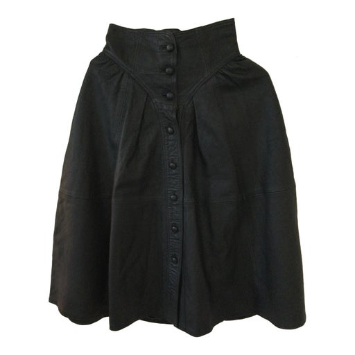 Jupe en cuir