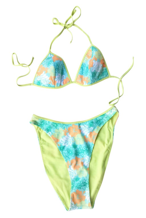 Reversible 90s bikini. A fave pastel Haw