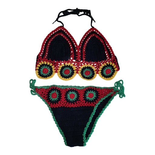 Multicolor Li crochet swimsuit