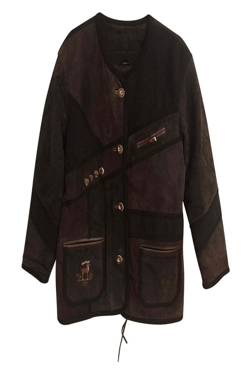 Canadian-style suede coat (split