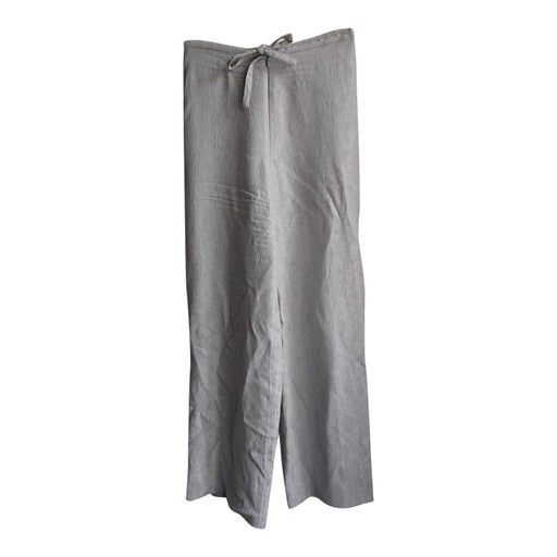 Gray flared large fluid trousers Matièr