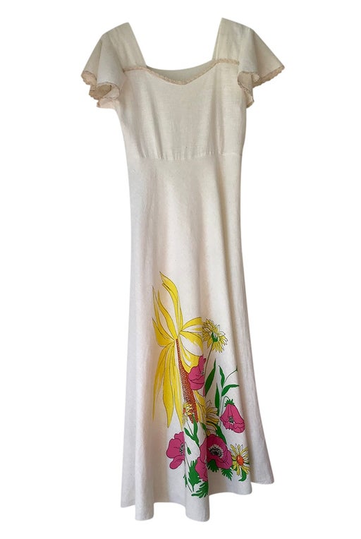Romantic and summery long dress - in