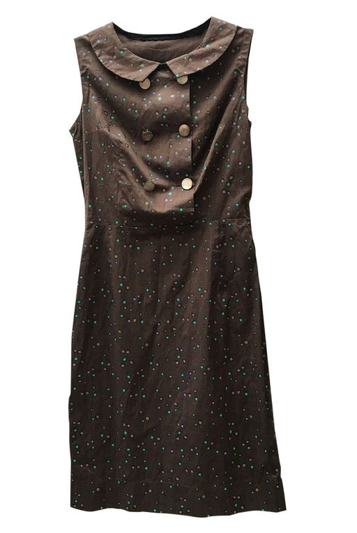 Couture dress from the 60s, brown