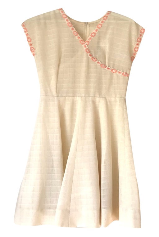 Ecru / off-white dress, handmade by