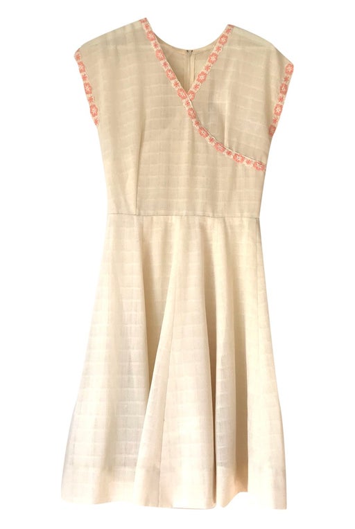 Ecru / off-white dress, handmade by