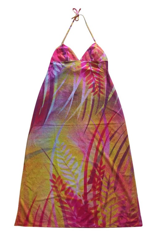 Long vintage SOLAR backless beach dress