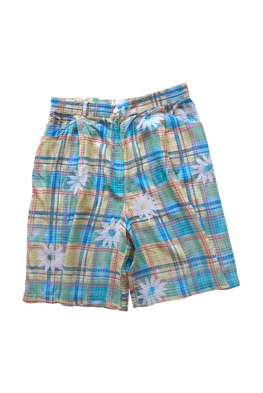 1990 fluid shorts with madras checks and