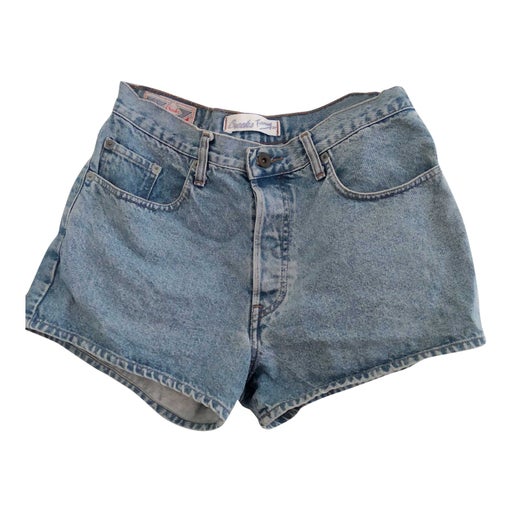 high waisted denim shorts
