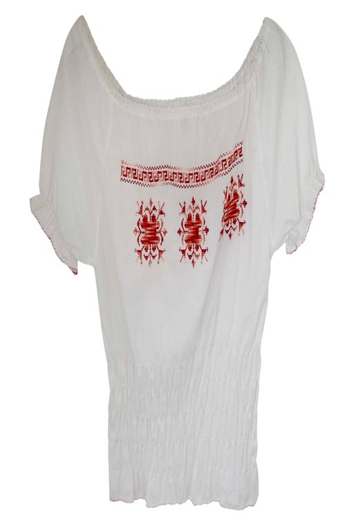 Folk blouse cross stitch embroidery in c