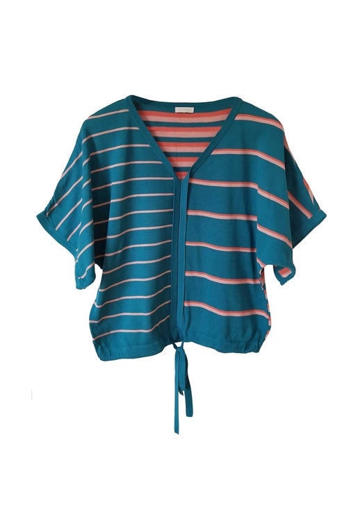 Striped top in very soft cotton, Coup