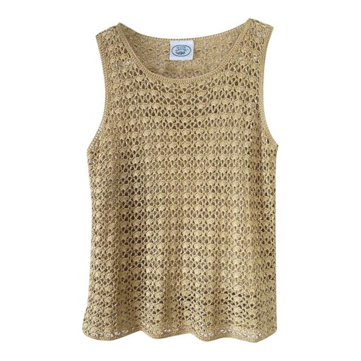 Top en crochet lurex