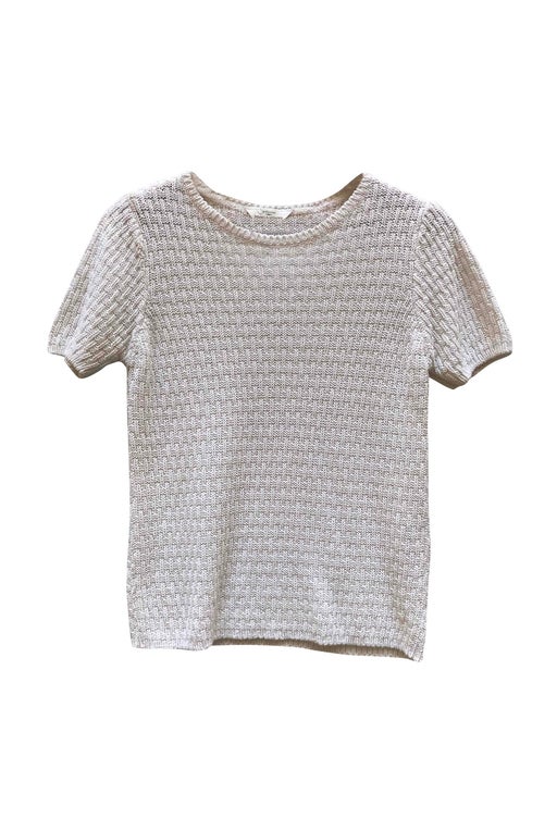 White Marks and Spencer Court Sleeve Top
