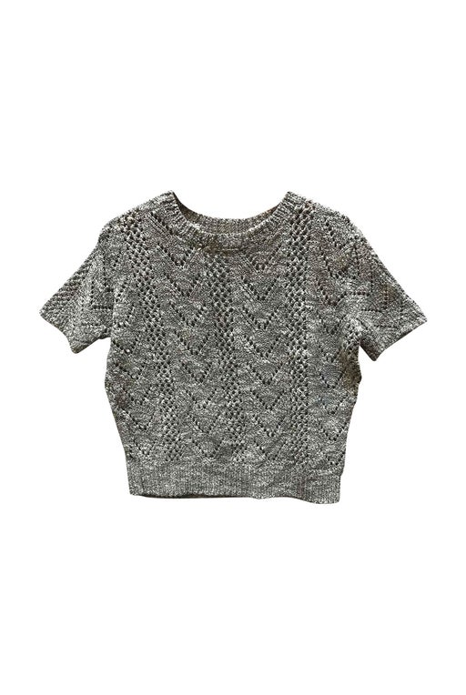 Short and loose sweater, short sleeves in