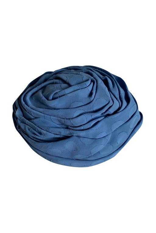 PIERRE BALMAIN silk turban with polka dots