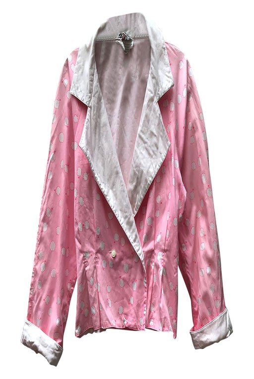 Courrèges pink jacket with white dots,