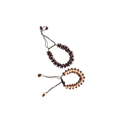 Wood Beads and Seeds Bracelets