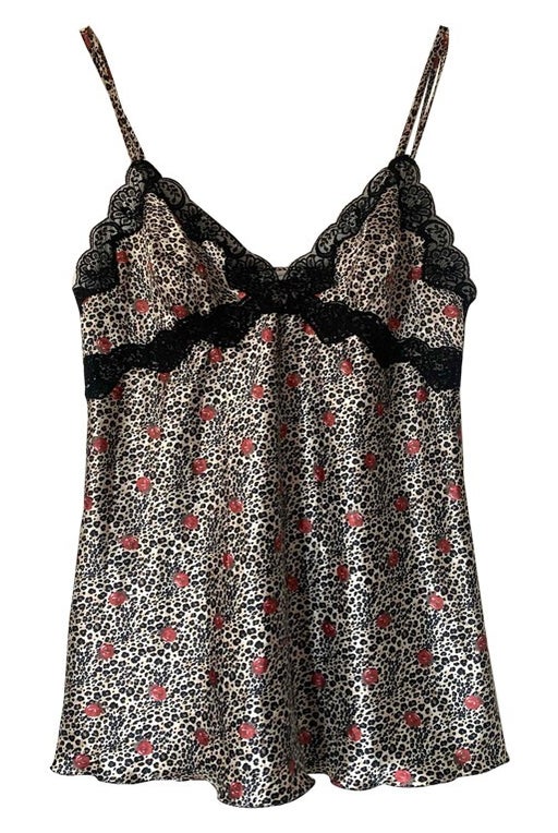 Short leopard nightie dress from the brand
