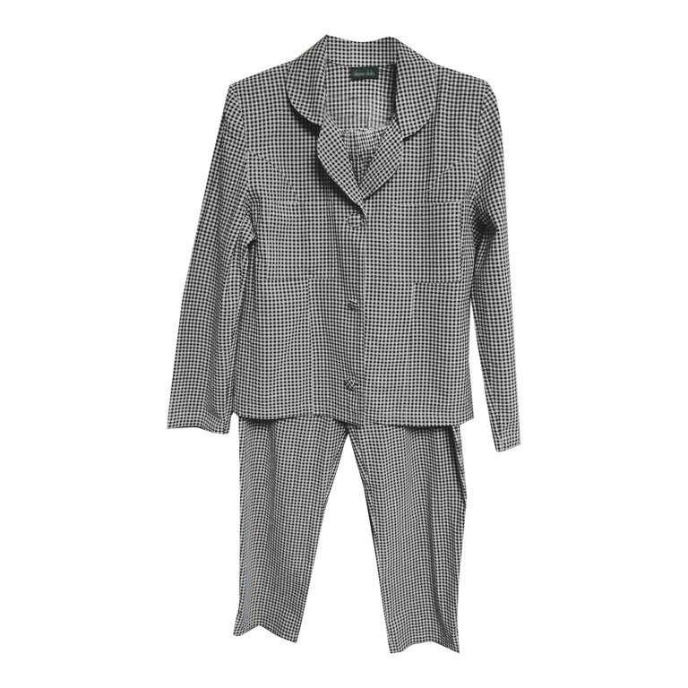 Tailleur pantalon vichy