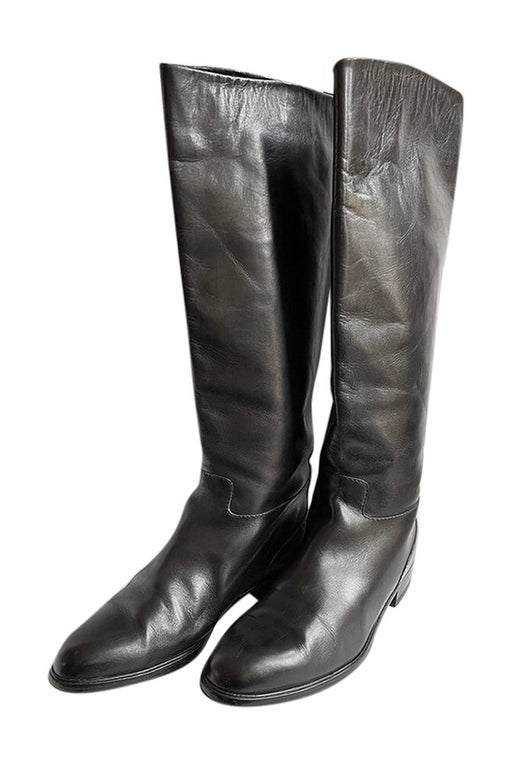 Leather boots