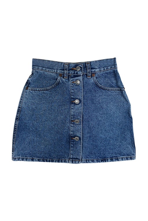 Denim mini skirt