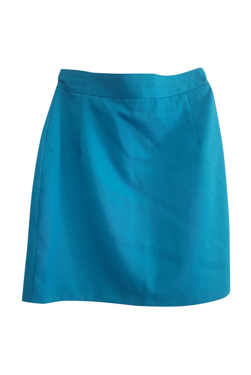 Turquoise mini skirt