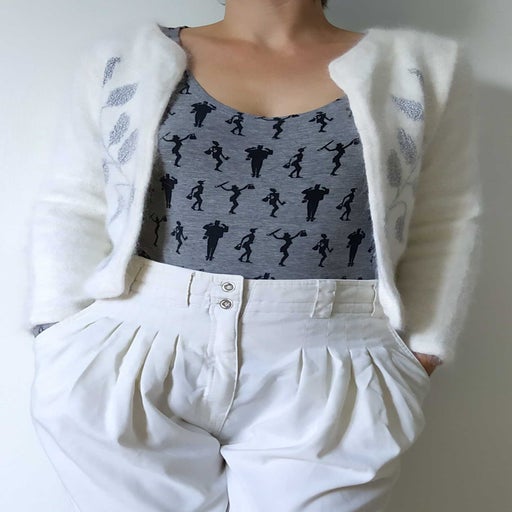 Cardigan en angora