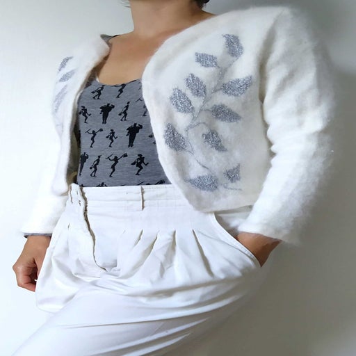 Cardigan en angora