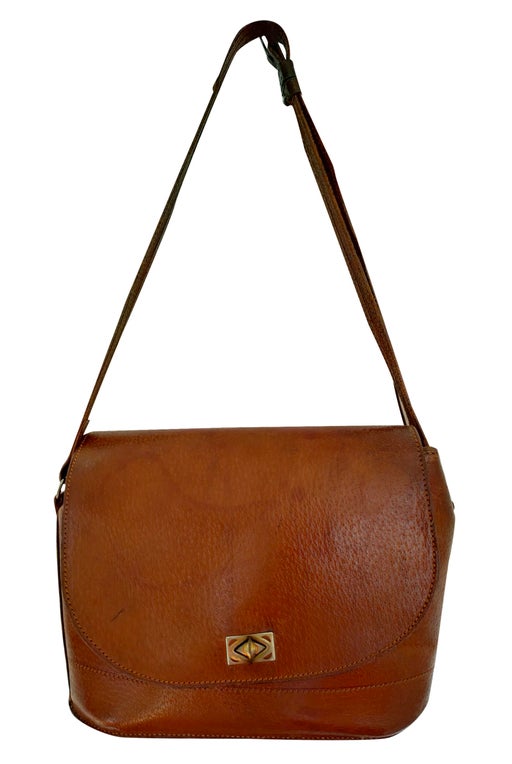 Leather shoulder bag