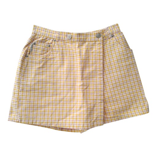 Checked short skirt
