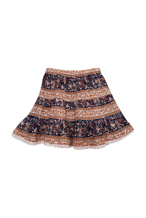 Provencal mini skirt in cotton from the years
