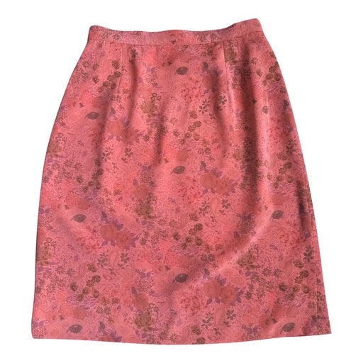 Straight skirt, high waist, in flui fabric