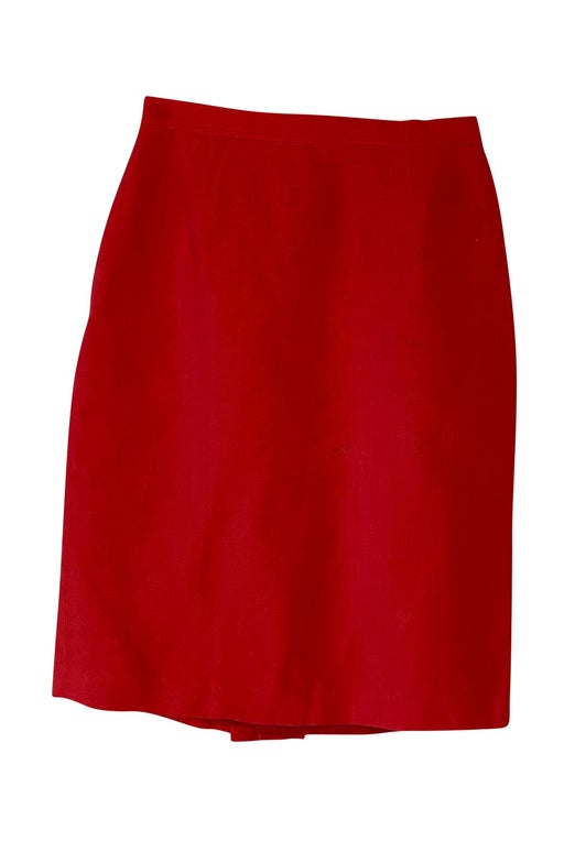 Gérard straight linen skirt