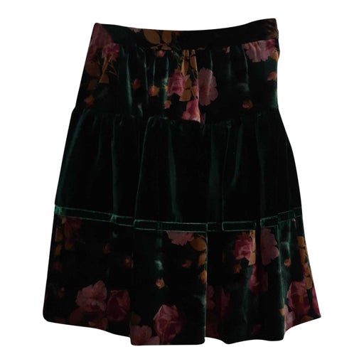 short velvet skirt