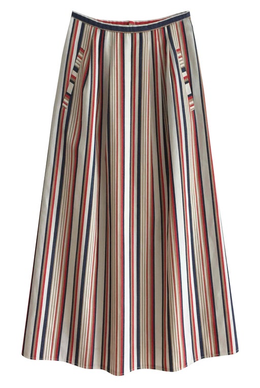 Vintage bayadere striped skirt size 38 /