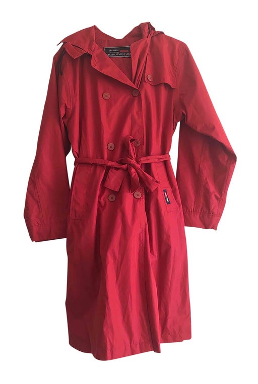 Belted trench coat