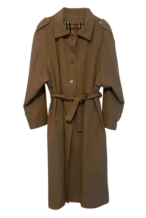 Belted trench coat