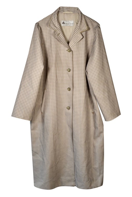 Houndstooth trench coat