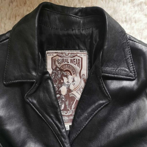 Leather trench coat