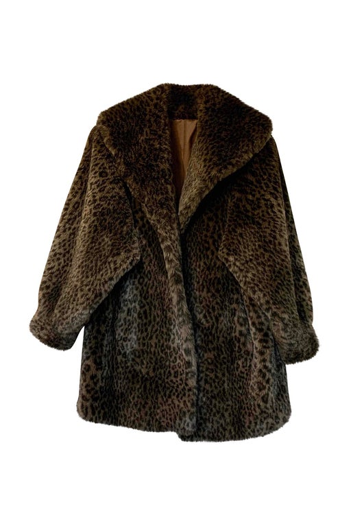 Faux fur coat